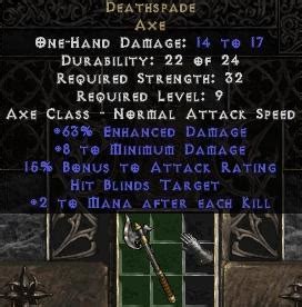 diablo 2 unique weapons.